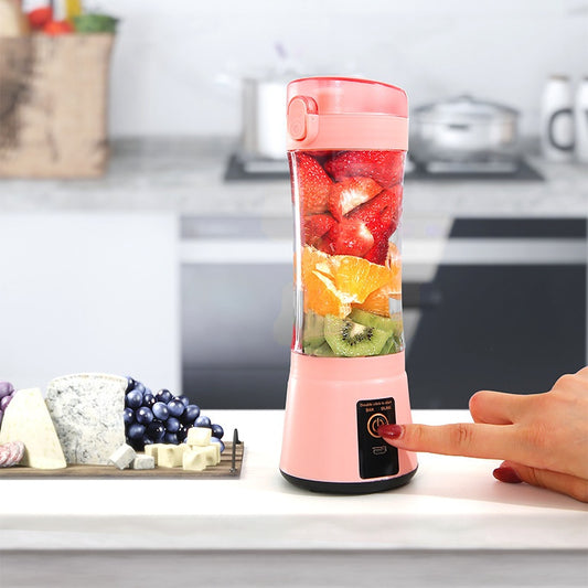 Exprimidor de frutas eléctrico portátil inalámbrico, recargable por USB, minilicuadora multifunción para batidos de verano, suministros de cocina
