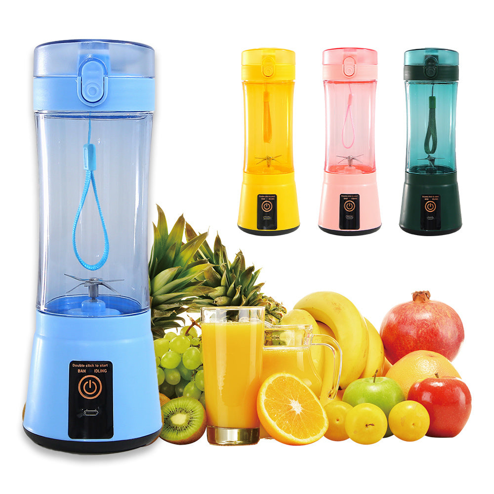 Exprimidor de frutas eléctrico portátil inalámbrico, recargable por USB, minilicuadora multifunción para batidos de verano, suministros de cocina