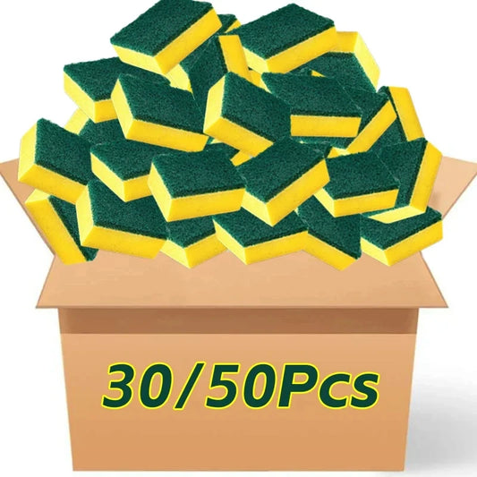 Esponja de doble cara altamente absorbente, olla de limpieza mágica, esponja para óxido, cepillo de limpieza, herramienta de limpieza de grasa de cocina