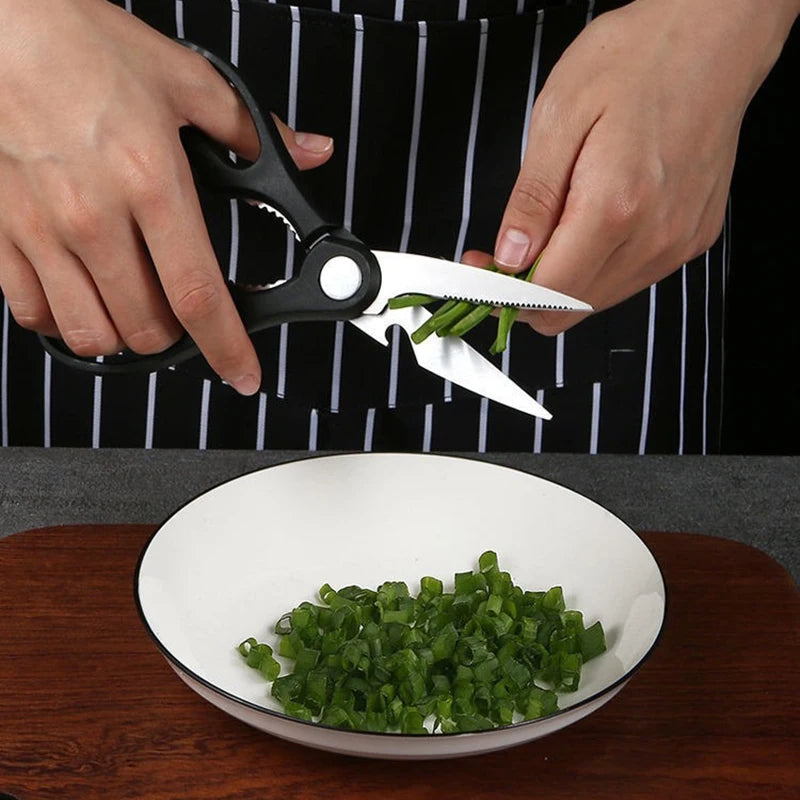 Juego de cuchillos de cocina multiusos con patrón de damasco láser, tijeras, varillas de afilado, cuchillo de chef de acero inoxidable afilado para rebanar, herramienta de cocina
