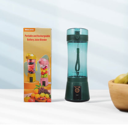 Exprimidor de frutas eléctrico portátil inalámbrico, recargable por USB, minilicuadora multifunción para batidos de verano, suministros de cocina