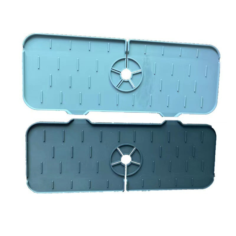 Alfombrilla absorbente de silicona para grifo de cocina, protector contra salpicaduras para fregadero, protector de encimera para baño y cocina.