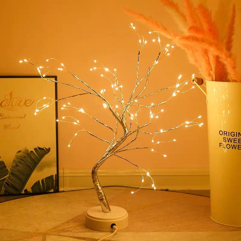 Lámpara LED de alambre de cobre para dormitorio