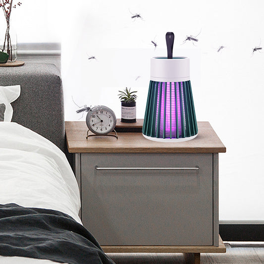 Mosquito eléctrico físico, luz violeta, trampa para mosquitos, portátil, para exteriores, dormitorio, recargable por USB