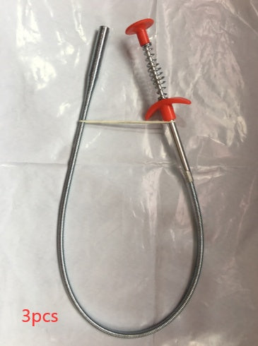 Draga de alcantarillado de 60 cm, herramienta de dragado de tuberías con resorte, aparatos de cocina.