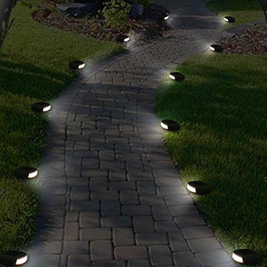 Lámpara solar impermeable para exteriores, adoquín decorativo para jardín.