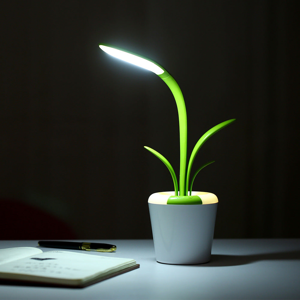 Lámpara de escritorio moderna con protección ocular USB, LED, para sala de estar, dormitorio, mesas auxiliares y oficina.