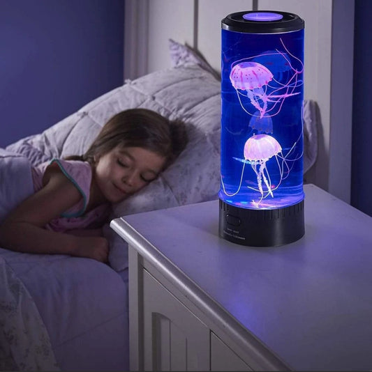 Lámpara LED de medusas para acuario, luz nocturna, alimentada por USB