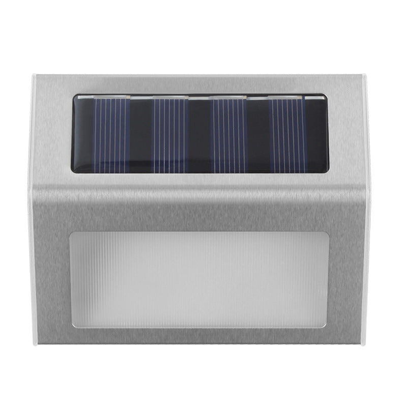 Lámpara solar para escalera, jardín, patio, esquina, 6 LED, luz nocturna pequeña