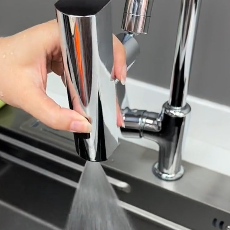 Grifo de cocina con salida de cascada, a prueba de salpicaduras, universal, giratorio, burbujeador, boquilla de agua multifuncional, extensión, accesorios de cocina