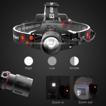 Faros delanteros con zoom, luz blanca, luz verde y luz roja T6