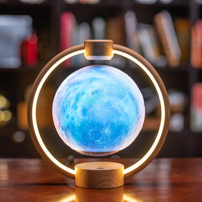 Luz de luna Maglev con Bluetooth, estéreo 3D, bricolaje, colorido y brillante