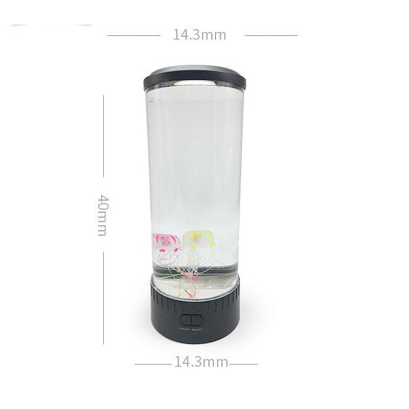 Lámpara LED de medusas para acuario, luz nocturna, alimentada por USB