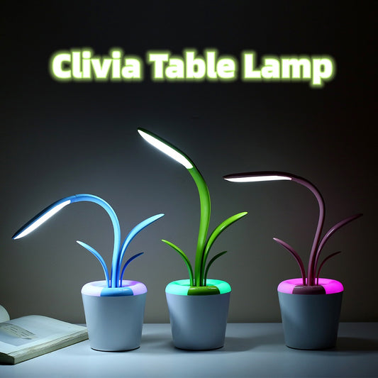 Lámpara de escritorio moderna con protección ocular USB, LED, para sala de estar, dormitorio, mesas auxiliares y oficina.