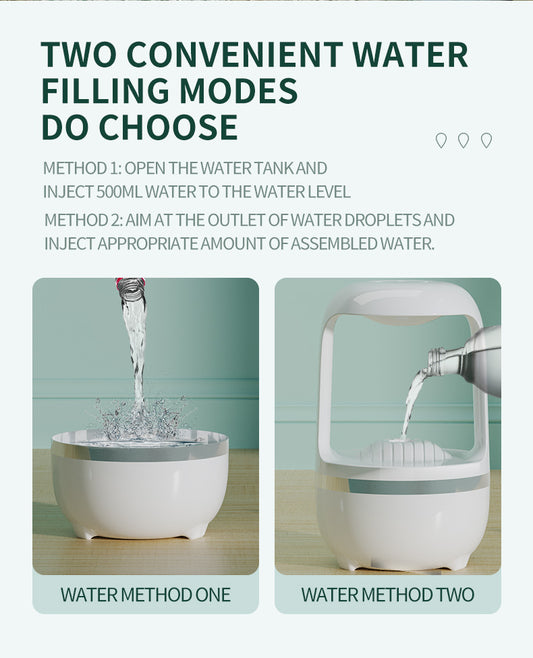 Humidificador antigravedad con reflujo de gotas de agua, máquina de aromaterapia de gran capacidad para oficina y dormitorio, silencioso, con niebla densa y pulverizador doméstico.