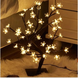 Lámpara LED de alambre de cobre para dormitorio