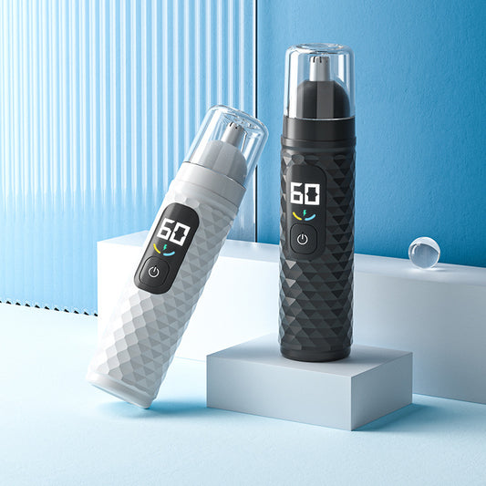 Recortador de vello nasal eléctrico para hombres, recargable, para limpieza nasal