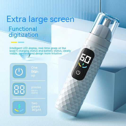 Recortador de vello nasal eléctrico para hombres, recargable, para limpieza nasal