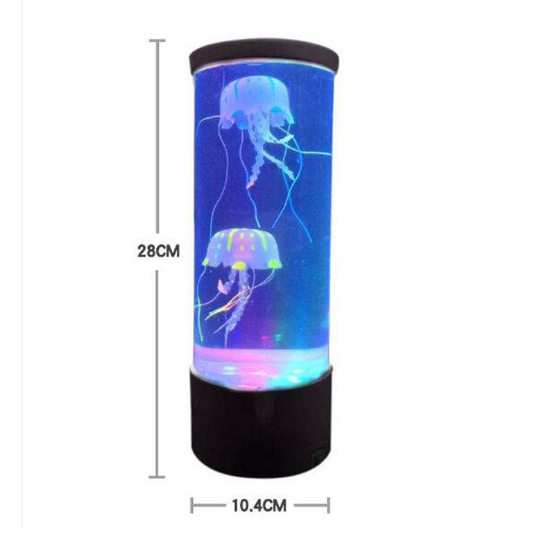 Lámpara LED de medusas para acuario, luz nocturna, alimentada por USB