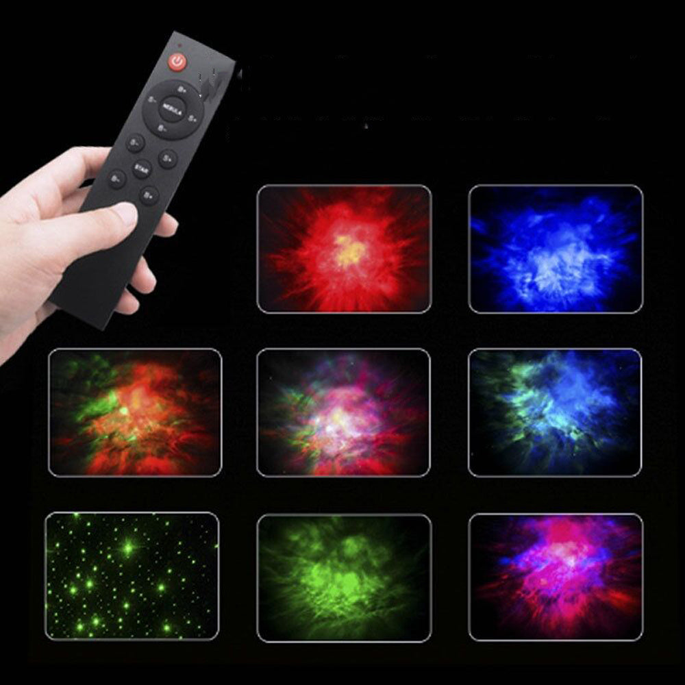 Proyector de cielo estrellado con galaxia y astronauta creativo, luz nocturna USB, lámpara de mesa para dormitorio