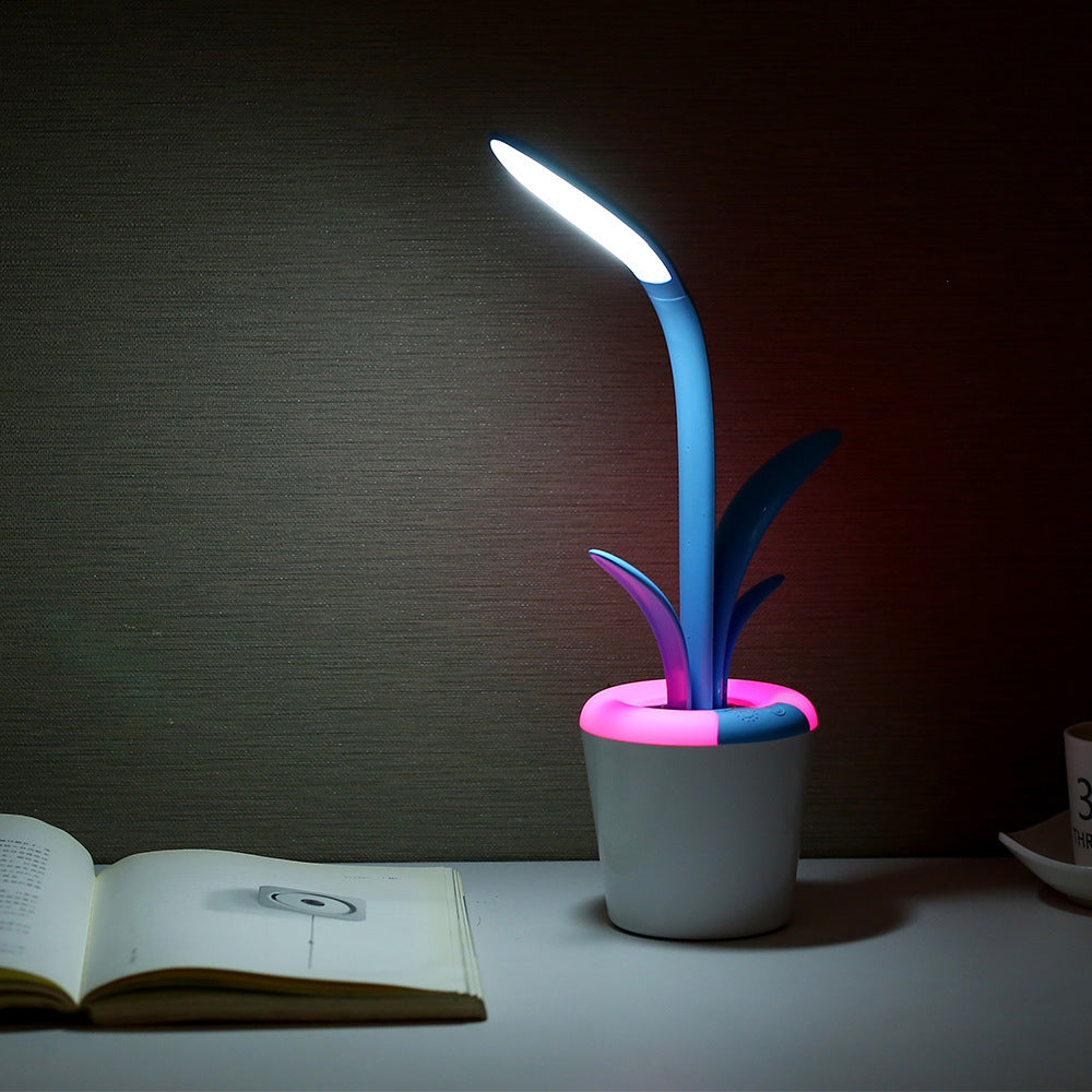 Lámpara de escritorio moderna con protección ocular USB, LED, para sala de estar, dormitorio, mesas auxiliares y oficina.
