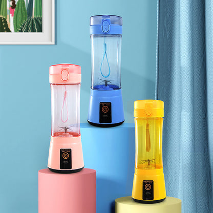Exprimidor de frutas eléctrico portátil inalámbrico, recargable por USB, minilicuadora multifunción para batidos de verano, suministros de cocina