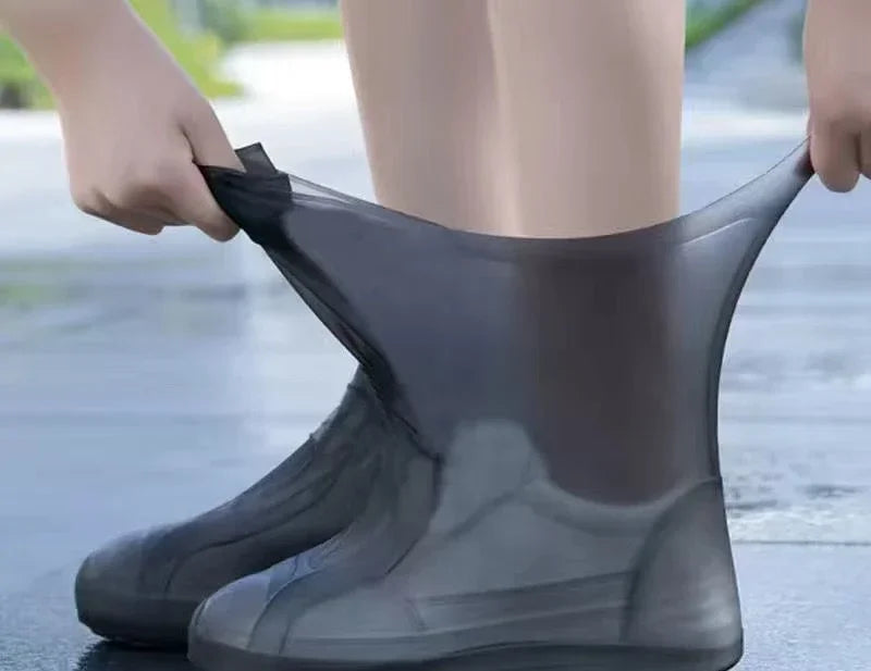 Fundas reutilizables impermeables para zapatos de lluvia, antideslizantes, de goma, antifricción, para caminar al aire libre y accesorios.