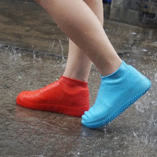 Fundas reutilizables impermeables para zapatos de lluvia, antideslizantes, de goma, antifricción, para caminar al aire libre y accesorios.