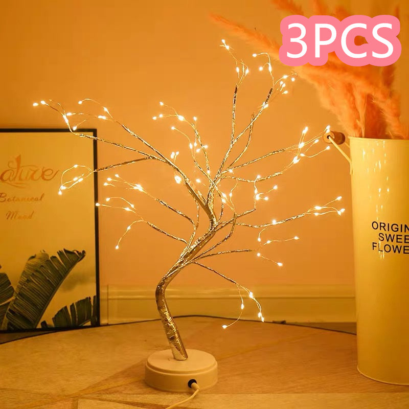 Lámpara LED de alambre de cobre para dormitorio