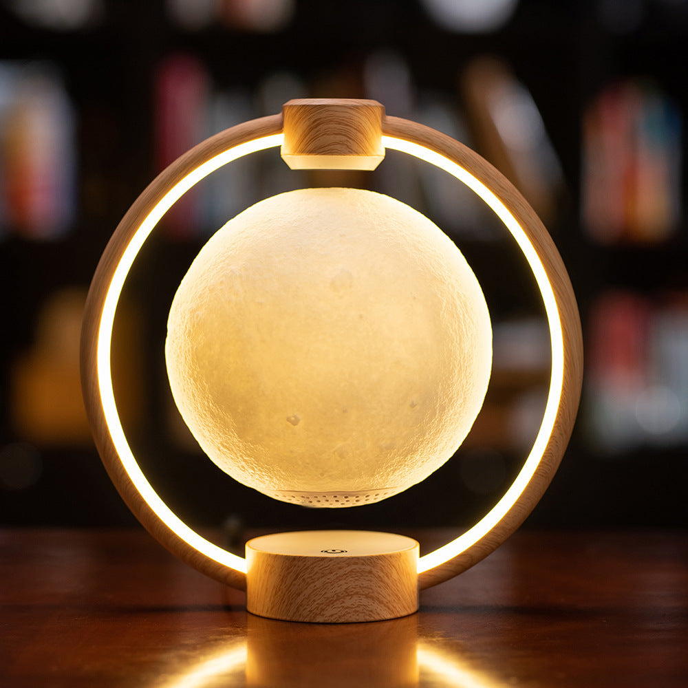 Luz de luna Maglev con Bluetooth, estéreo 3D, bricolaje, colorido y brillante