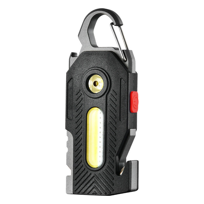 Luz de emergencia de carga multifuncional, práctica luz de trabajo con llavero COB, luz de mantenimiento de alto brillo, luz LED para acampar al aire libre