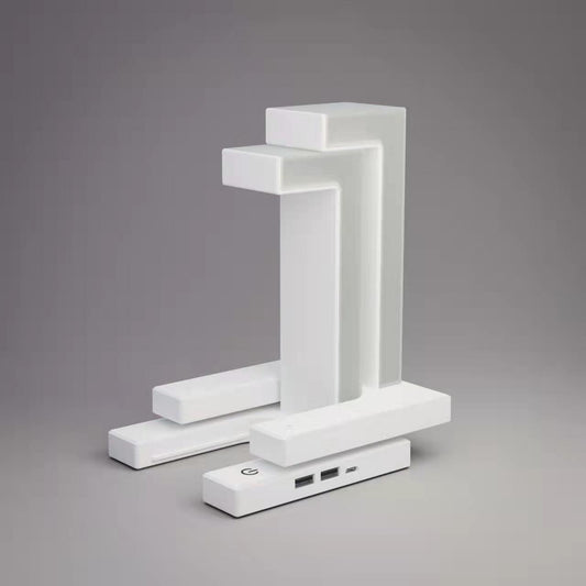 Lámpara de mesa colgante creativa con carga inalámbrica para smartphone, lámpara de equilibrio flotante para el dormitorio del hogar.