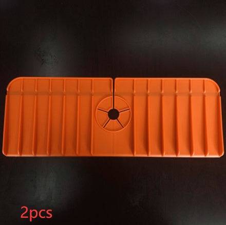Alfombrilla absorbente de silicona para grifo de cocina, protector contra salpicaduras para fregadero, protector de encimera para baño y cocina.