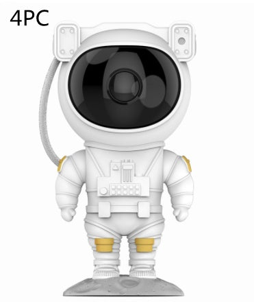 Proyector de cielo estrellado con galaxia y astronauta creativo, luz nocturna USB, lámpara de mesa para dormitorio