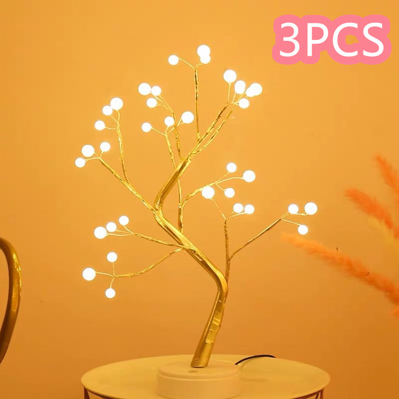 Lámpara LED de alambre de cobre para dormitorio