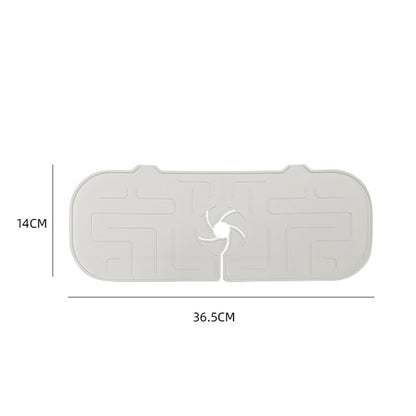 Alfombrilla absorbente de silicona para grifo de cocina, protector contra salpicaduras para fregadero, protector de encimera para baño y cocina.