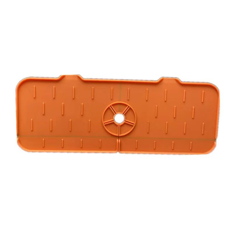 Alfombrilla absorbente de silicona para grifo de cocina, protector contra salpicaduras para fregadero, protector de encimera para baño y cocina.