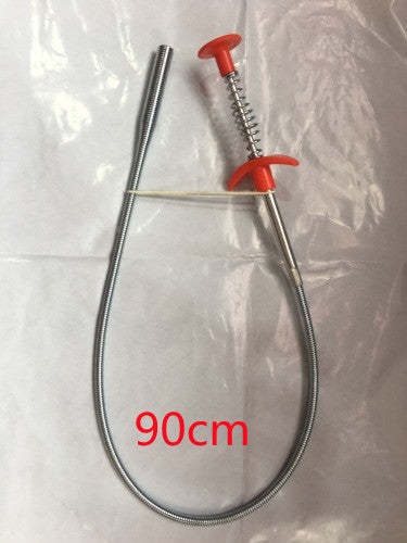 Draga de alcantarillado de 60 cm, herramienta de dragado de tuberías con resorte, aparatos de cocina.