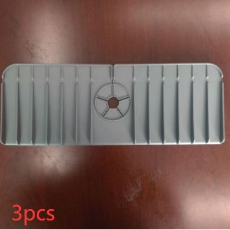 Alfombrilla absorbente de silicona para grifo de cocina, protector contra salpicaduras para fregadero, protector de encimera para baño y cocina.
