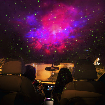 Proyector de cielo estrellado con galaxia y astronauta creativo, luz nocturna USB, lámpara de mesa para dormitorio